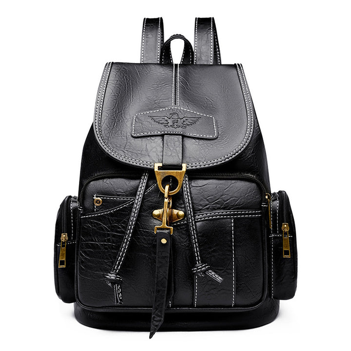 Modischer Leder Rucksack
