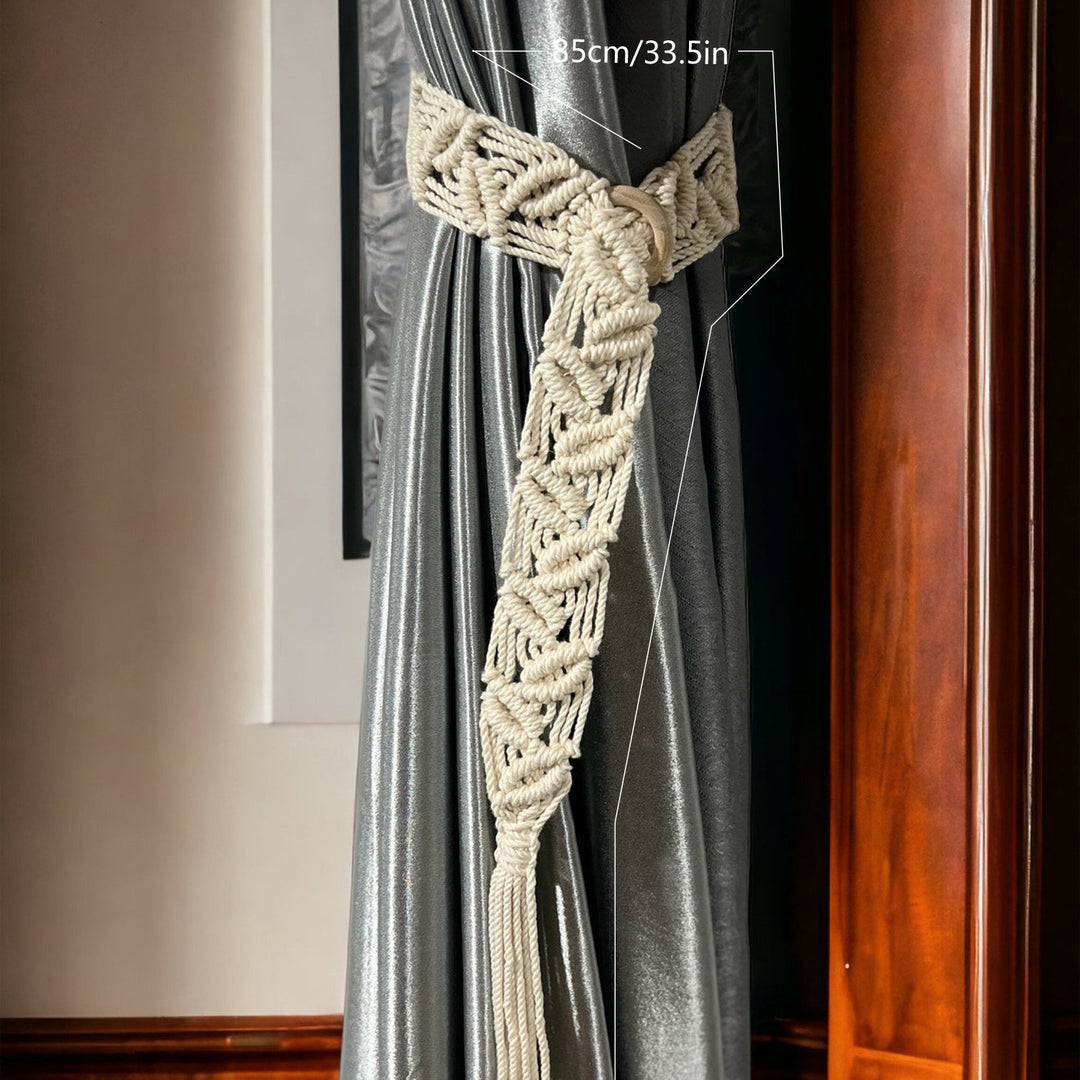 Macrame Vorhangbinder Karnz