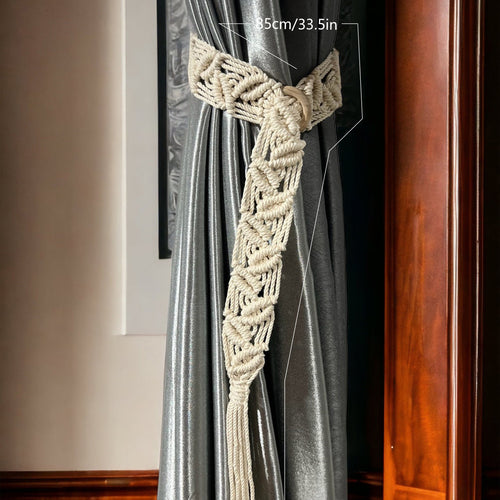 Macrame Vorhangbinder Karnz