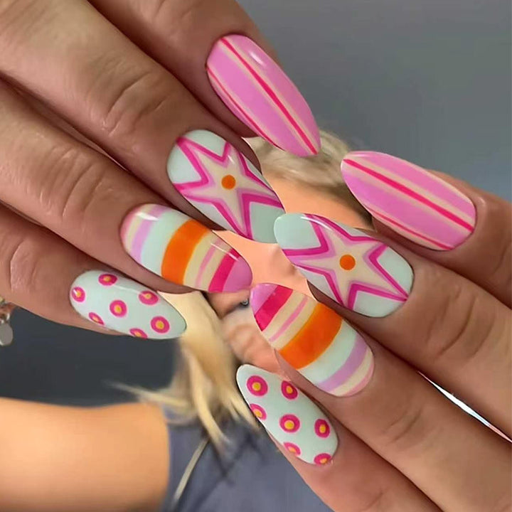 Themen Vibrant Press-On Nagelkunst Karnz