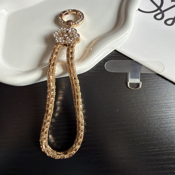 Eleganter Schlüsselanhängerhalter mit Kristallakzenten Karnz
