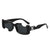 Damen exklusive modische Sonnenbrille mit futuristischem Design Karnz