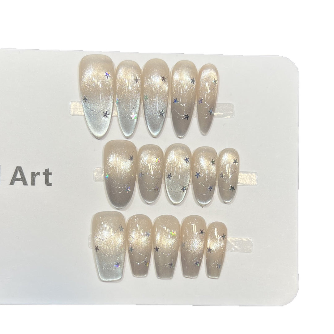 Cosmic Star-Accent Press-On Nail Set Karnz