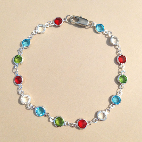 Multi-Color Edelsteinarmband Karnz