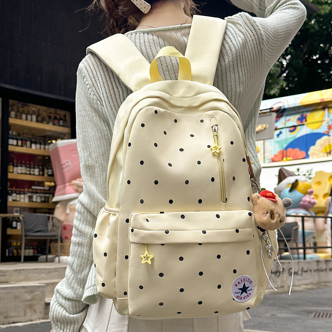 Verspielt Polka Dot Freizeit Rucksack Karnz