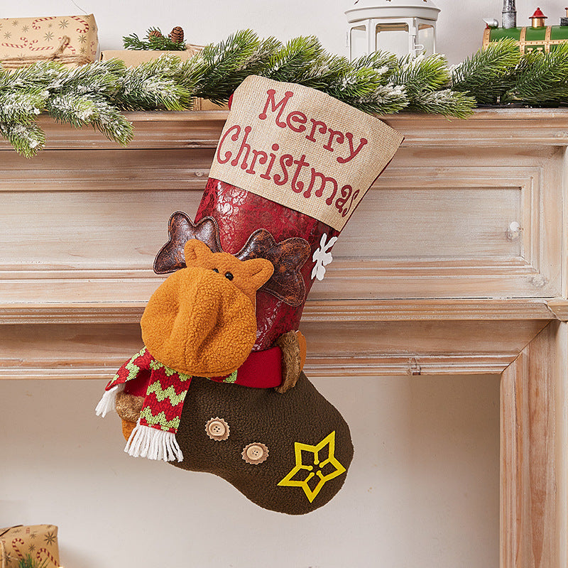 Festlicher Weihnachtsstrumpf Karnz