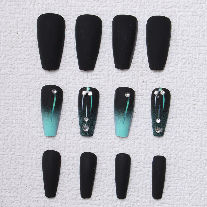 Matte Ombre Press-On Nageldesign Karnz