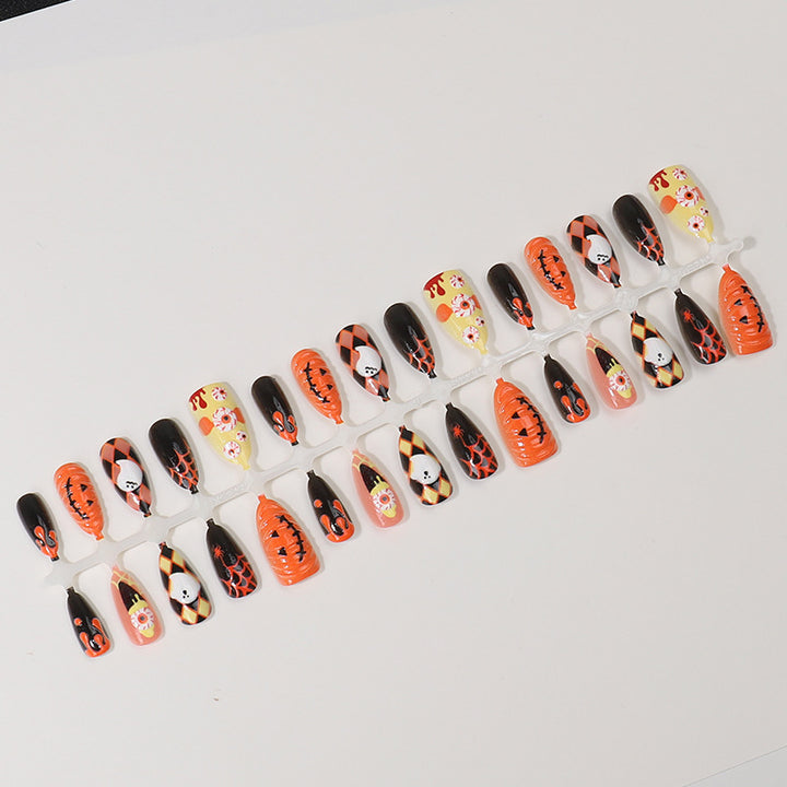 Kreative Halloween Press-On Nagelspitzen Karnz