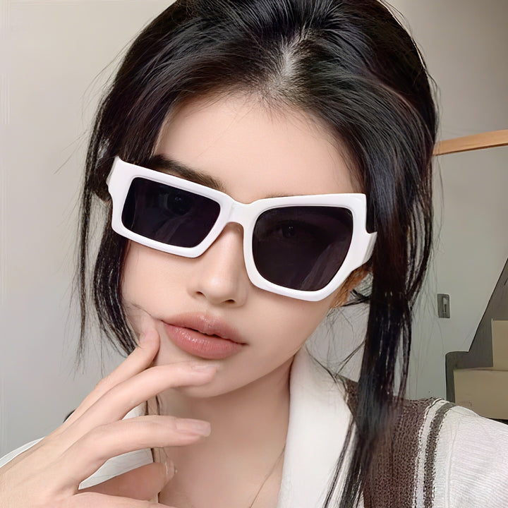 Bold Geometric Frame Sonnenbrille