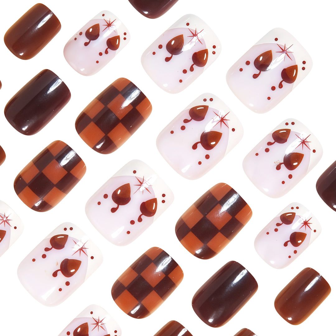Künstlerisches Quadrat Nagelkunstdesign Karnz