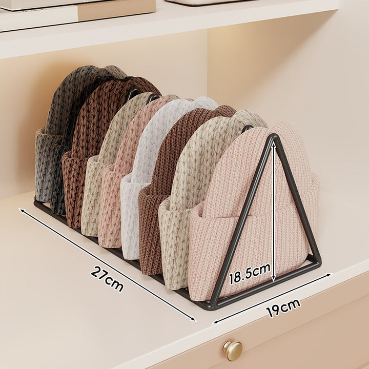 Dreieckiger Metall Beanie und Strickmützen Organizer Rack