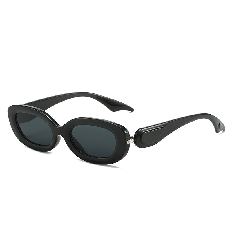Damen modische Sonnenbrille mit stilvollem, geschwungenem Rahmen Karnz