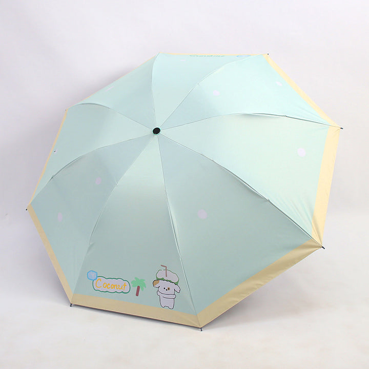 Damen Faltbarer Regenschirm mit niedlichem Motiv Karnz