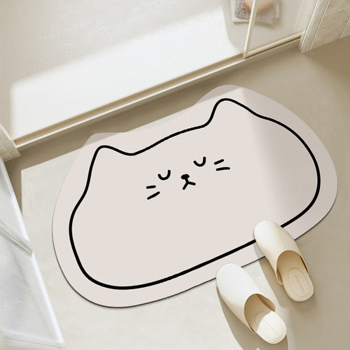 Katzen-Themen-Badmatte