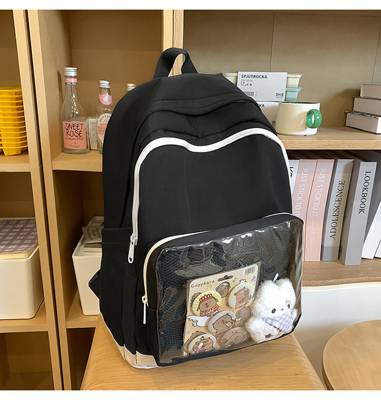 Stylische Kinder-Rucksack mit Plüsch-Dekor