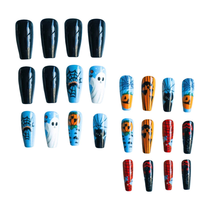 Halloween-Themen Künstlerische Press-On Nagelset Karnz