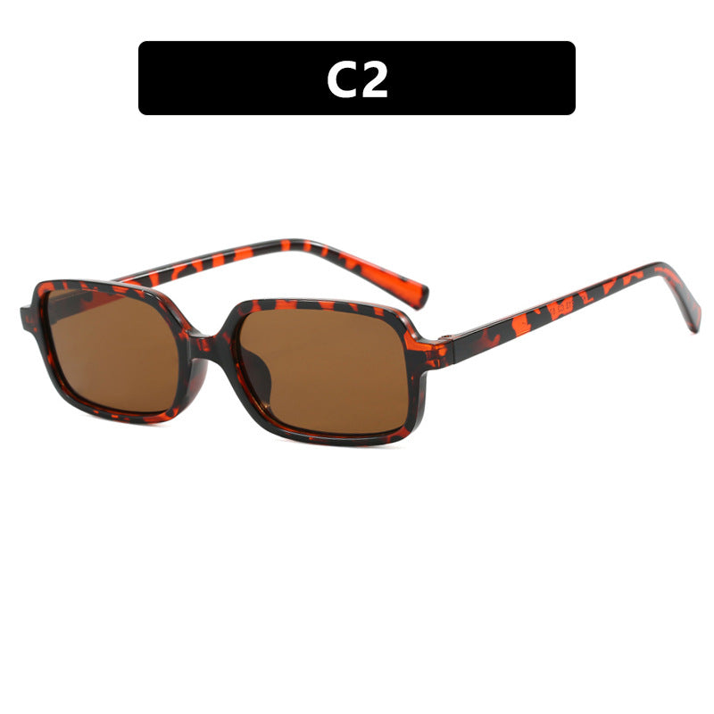 Damen quadratische Sonnenbrille mit einzigartigem, extravaganten Design und UV-Schutz Karnz