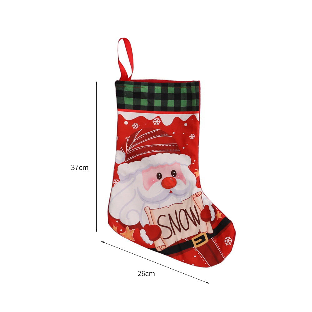 Weihnachtlich dekorative Socke