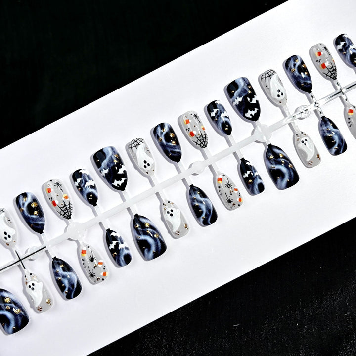 Halloween-Themen Press-On Nail Art Set 1790745925