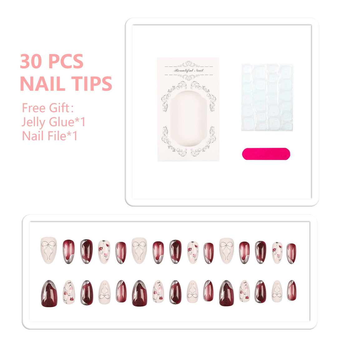 Elegante Press-On Nagelspitzen Set
