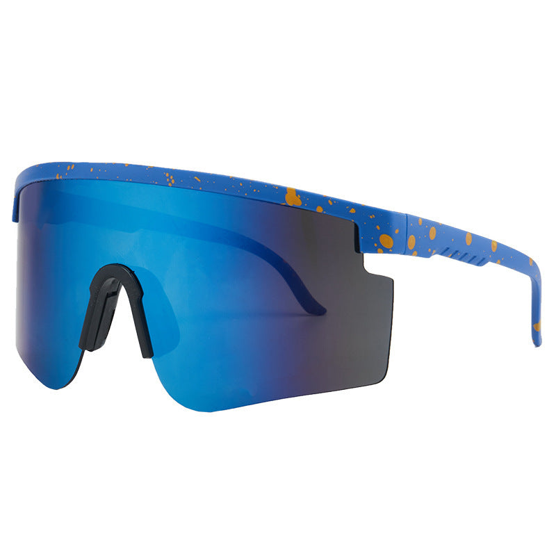 Damen Sportsonnenbrille mit trendigem Oversized-Rahmen und polarisierten Gläsern Karnz