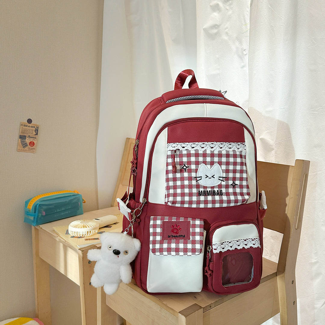Stylische Multifunktions-Rucksack mit süßen Akzenten Karnz