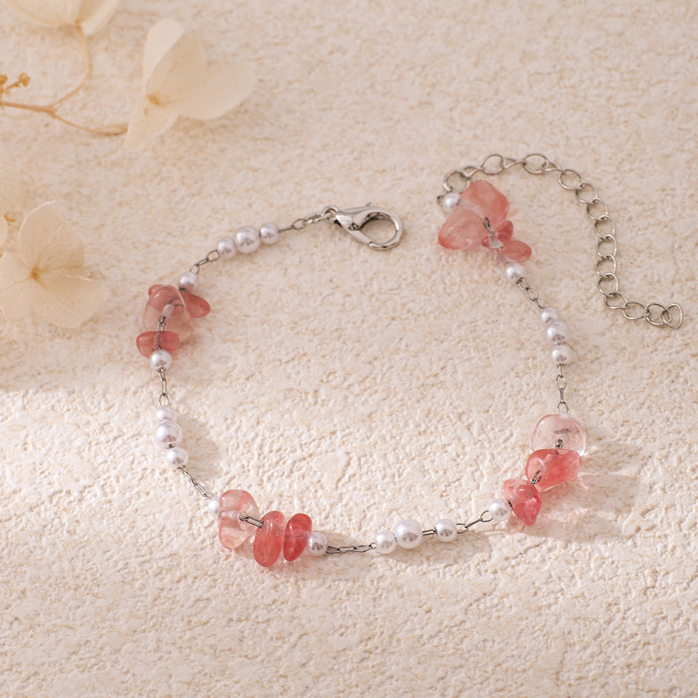 Chic Perlen- und Edelsteinarmband Karnz