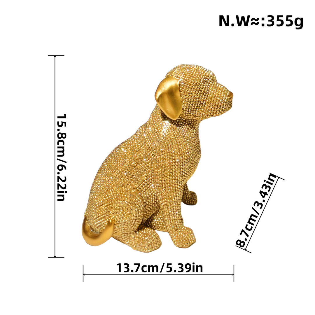 Dekorative Französische Bulldogge Skulptur Karnz