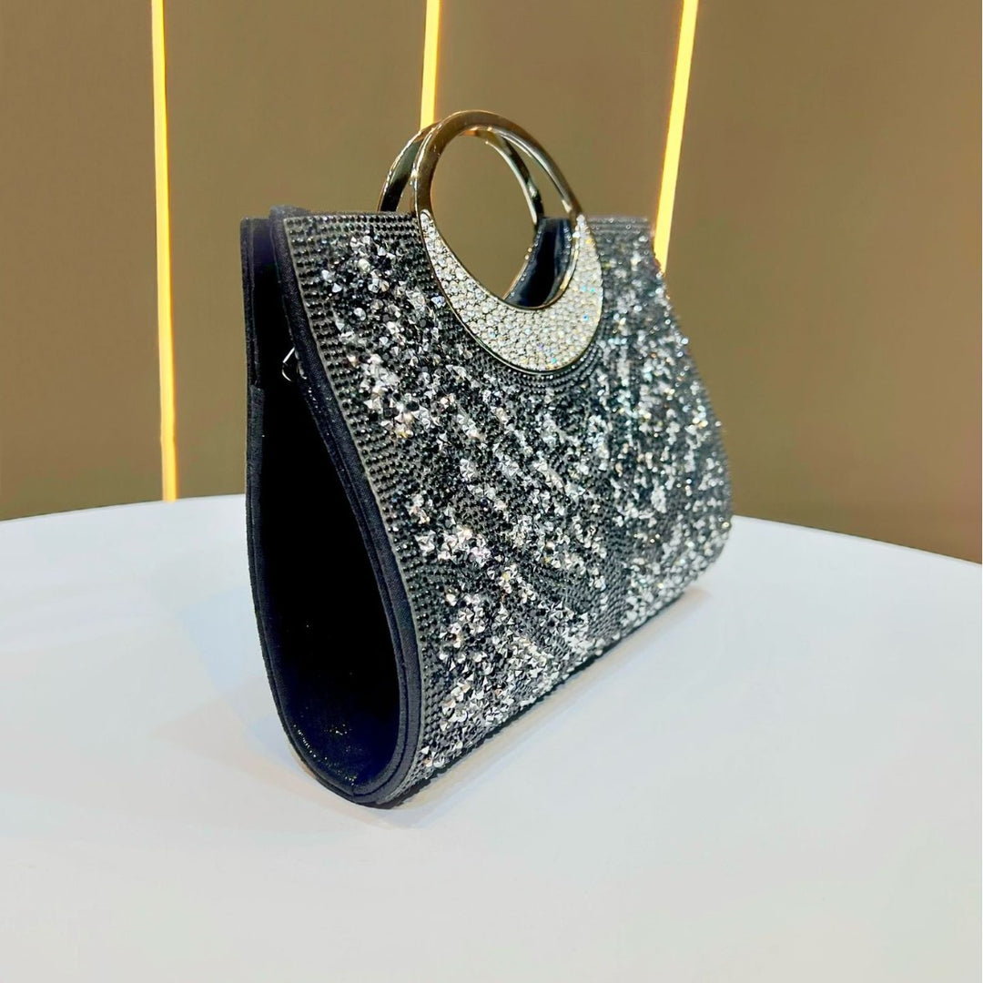 Statement Strass-Besetzte Abendhandtasche