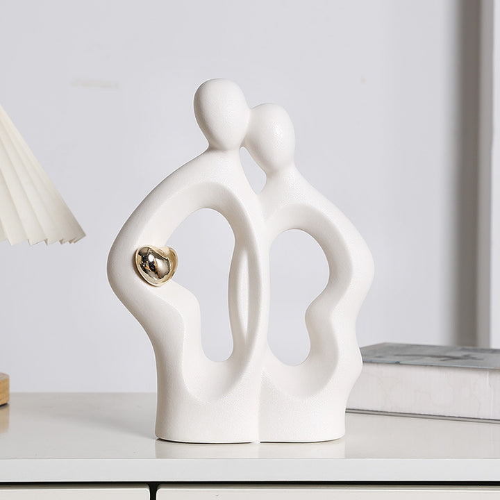 moderne und stilvolle Tischskulptur Karnz