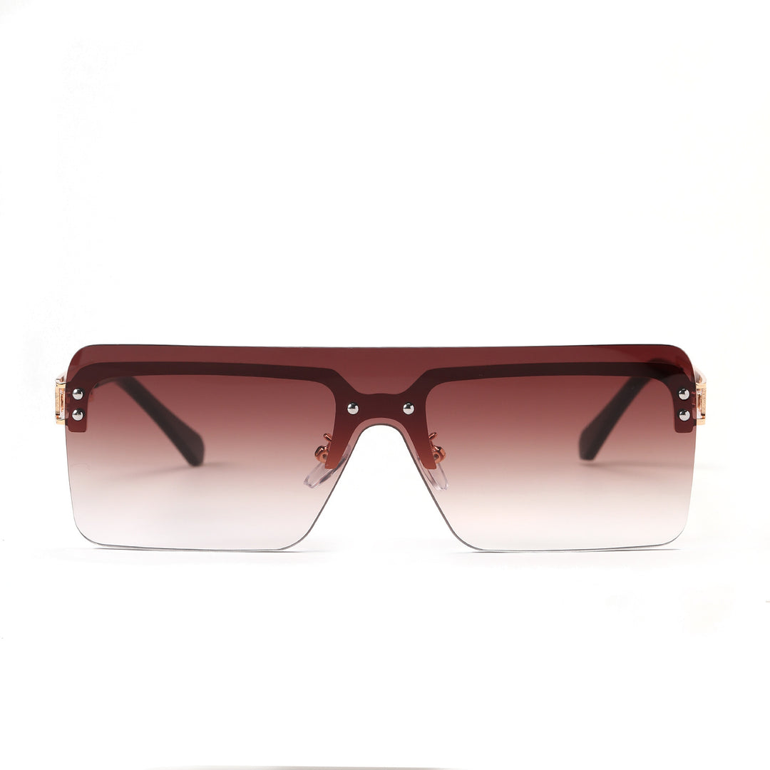 Damen oversized Sonnenbrille mit modernem geometrischem Design Karnz