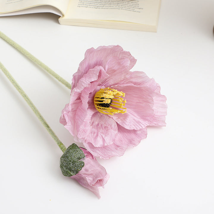 Realistische kunstvolle Mohnblume Karnz