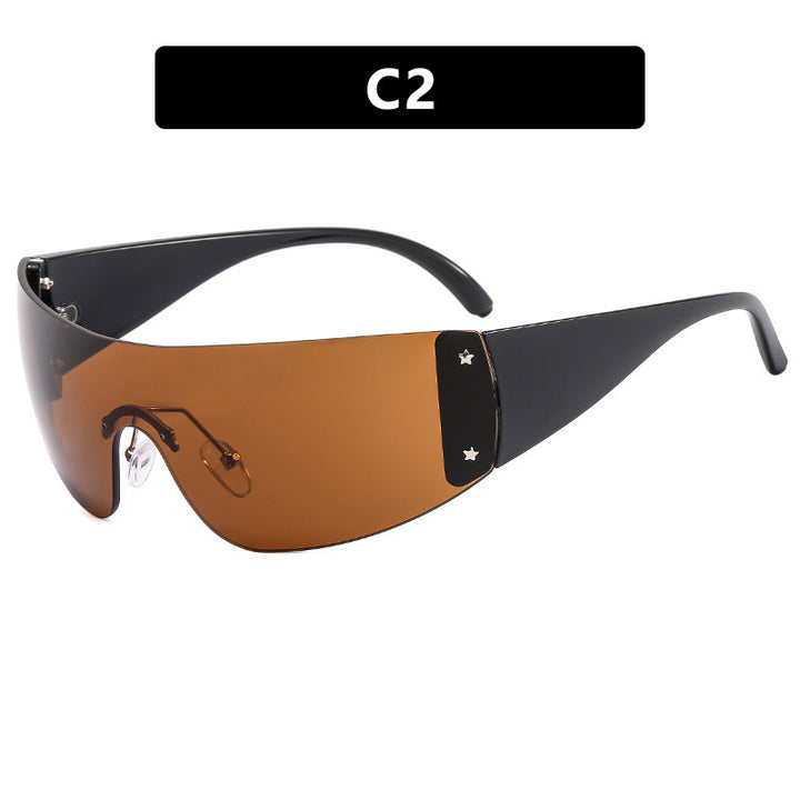 Damen futuristische Sport-Sonnenbrille Karnz