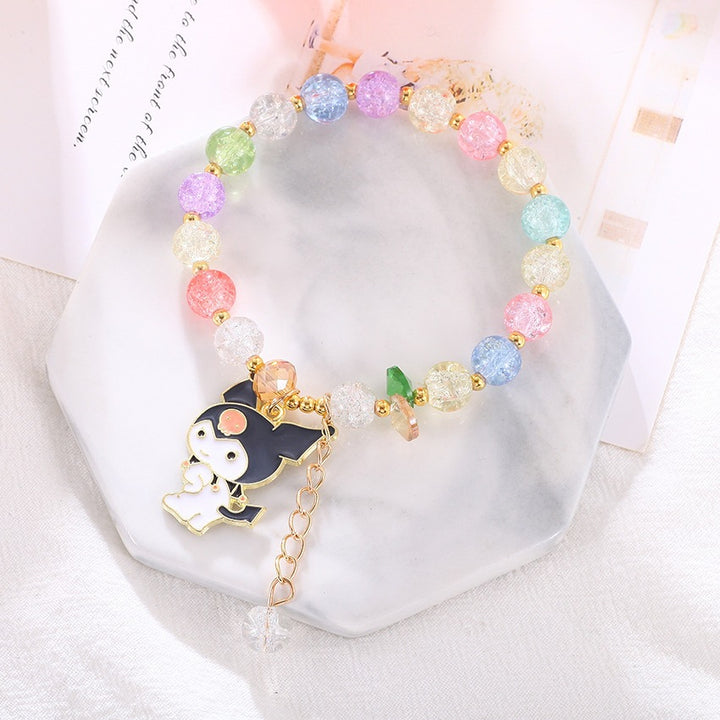 Verspieltes Armband mit Bunten Glasperlen Karnz