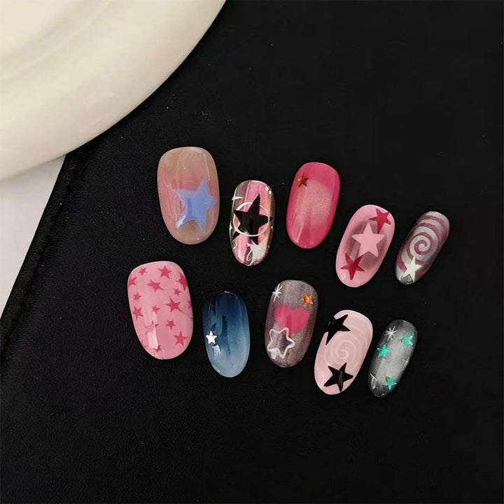 Künstlerisches Ombre Glitter Nagelkunst Set Karnz