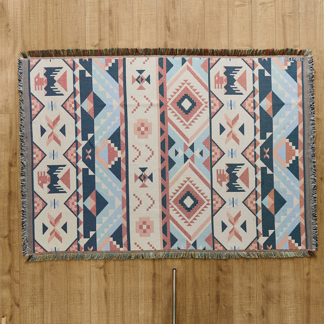 Vintage-Style Dekorative Jacquard-Wurfdecke