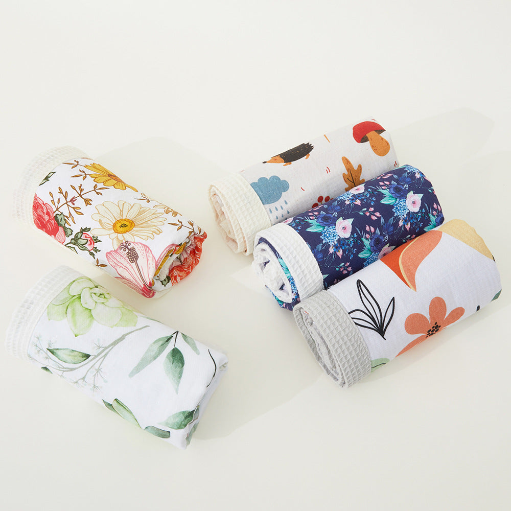 Blumenmuster Babydecke Karnz