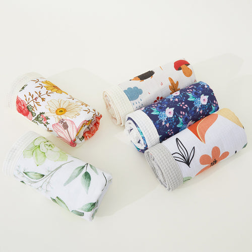 Blumenmuster Babydecke Karnz