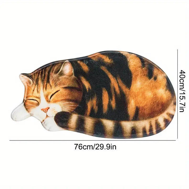 Cartoon-Katzen-Themen Plüsch-Badematte