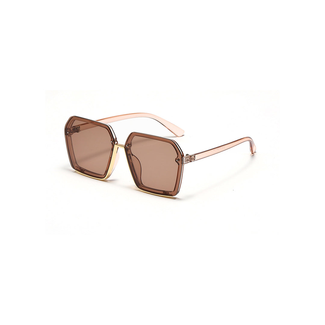 Damen kreative oversized Sonnenbrille mit einzigartiger Geometrie Karnz