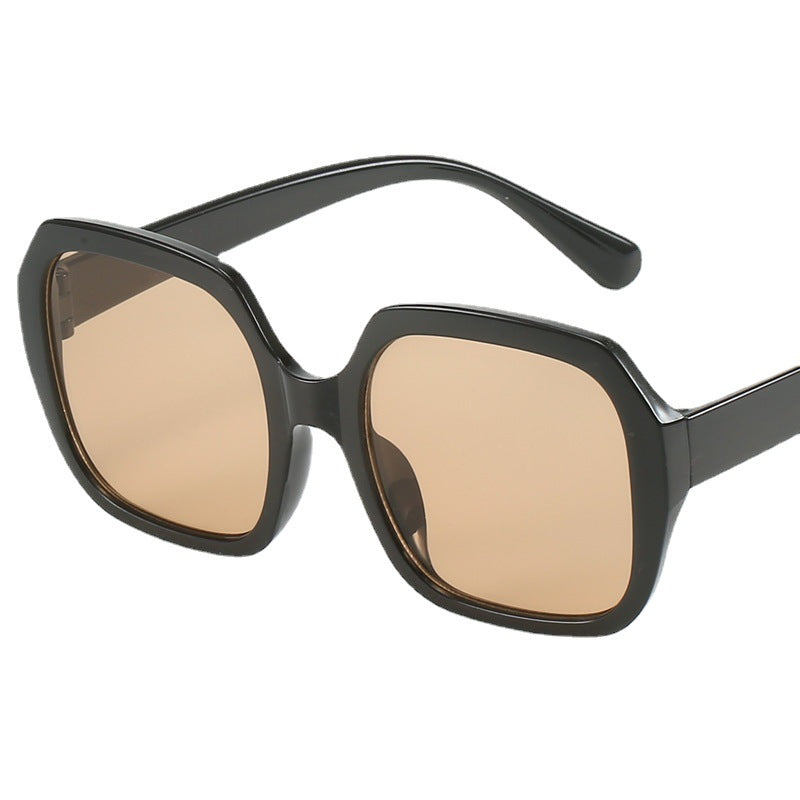 Damen Modische Oversized-Sonnenbrille mit extravaganten Leopardendetails Karnz