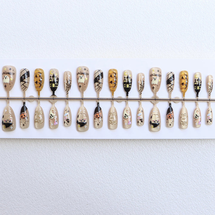Halloween-Themen Press-On Nail Set Karnz