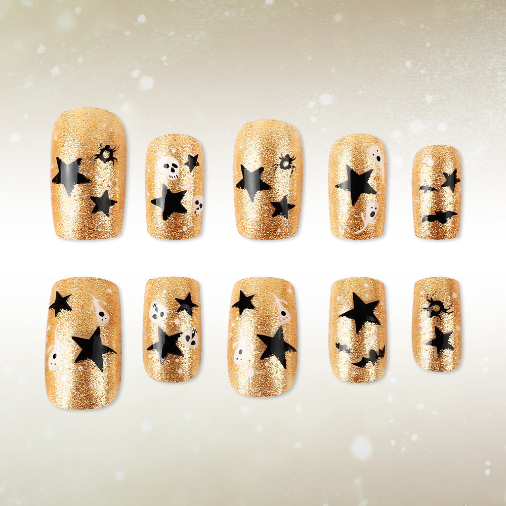 Halloween-Themen Glitzer Nagelkunst Karnz
