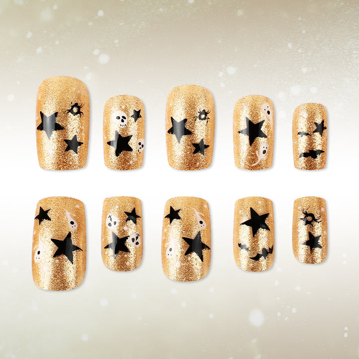 Halloween-Themen Glitzer Nagelkunst Karnz