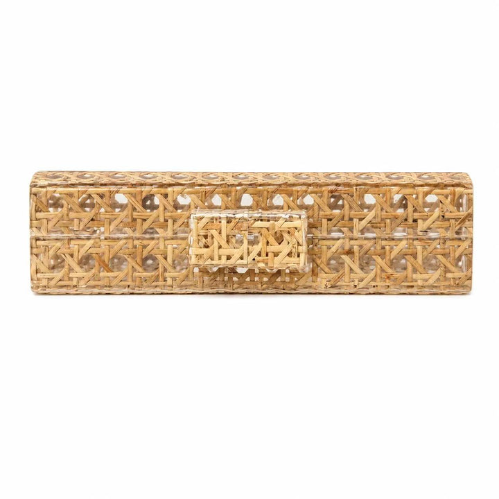 Gewebte Rattan-Clutch