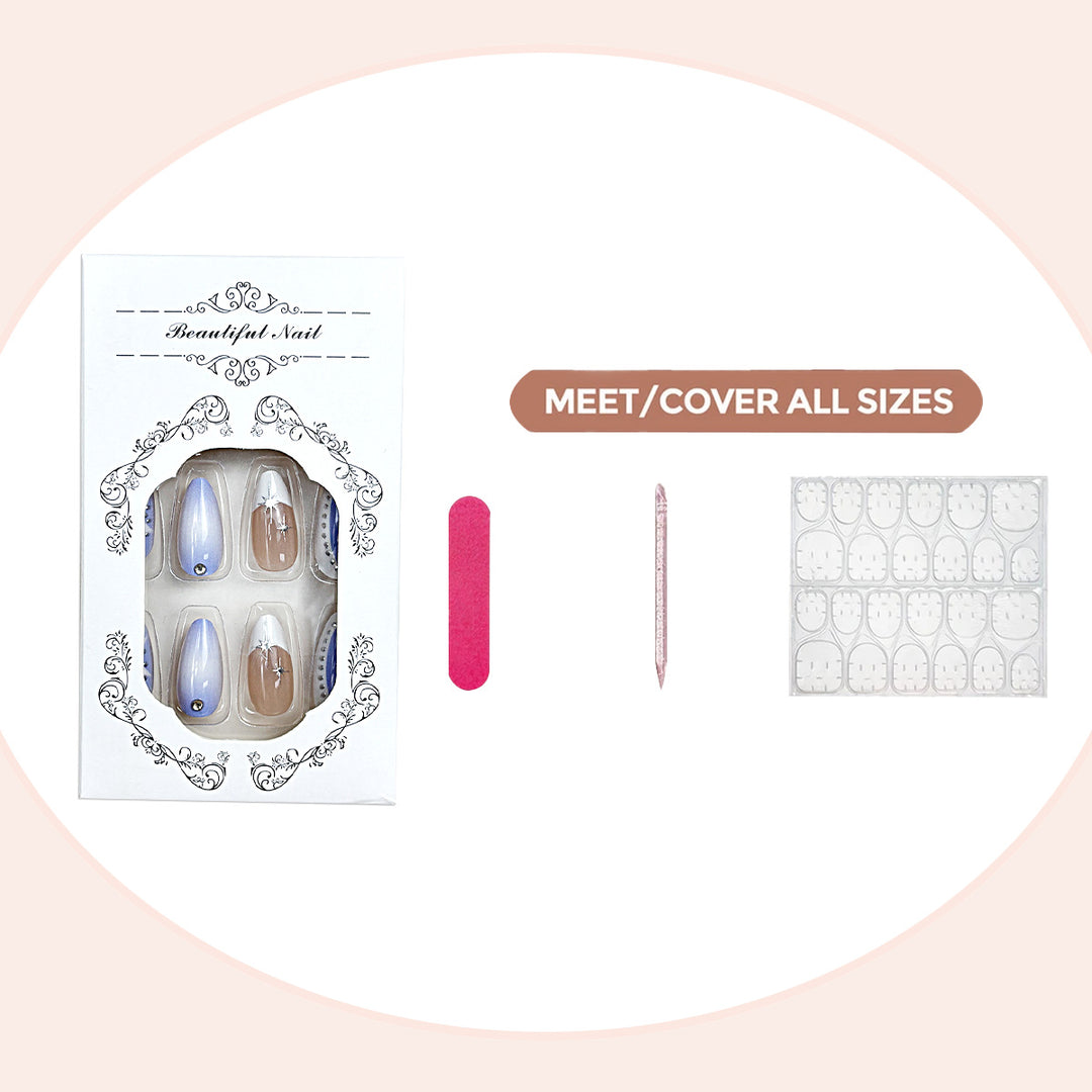 Elegantes Press-On Nail Art Kit Karnz