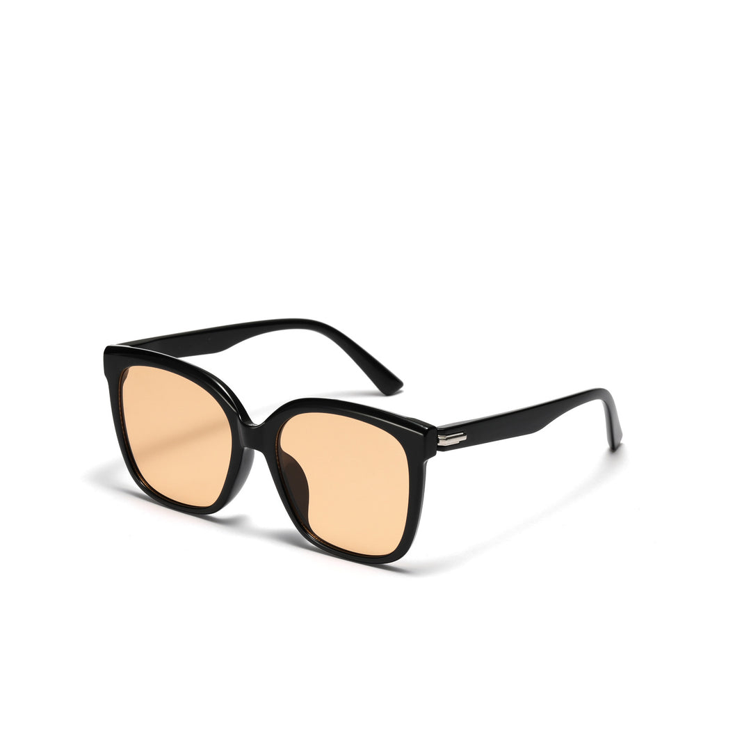 Damen stilvolle quadratische Sonnenbrille mit sanften Gläsern Karnz
