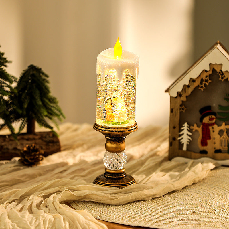 Weihnachtsdekoration Laterne mit Schneekugel Karnz