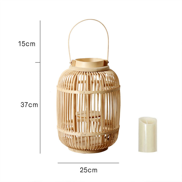 Langanhaltende Rattan-Laterne Karnz