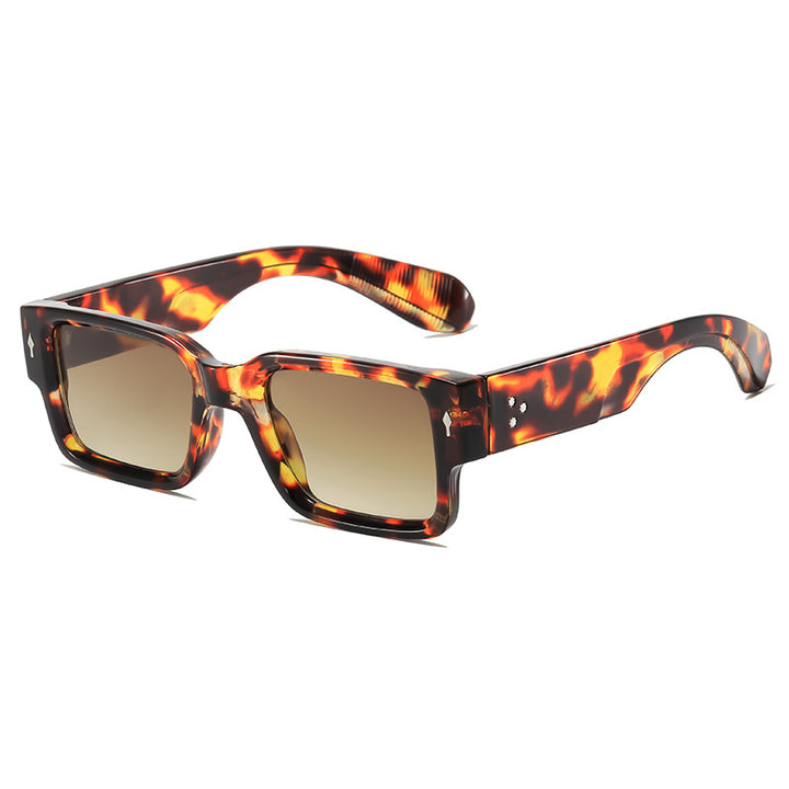 Moderne Minimalistische Quadratische Sonnenbrille Karnz